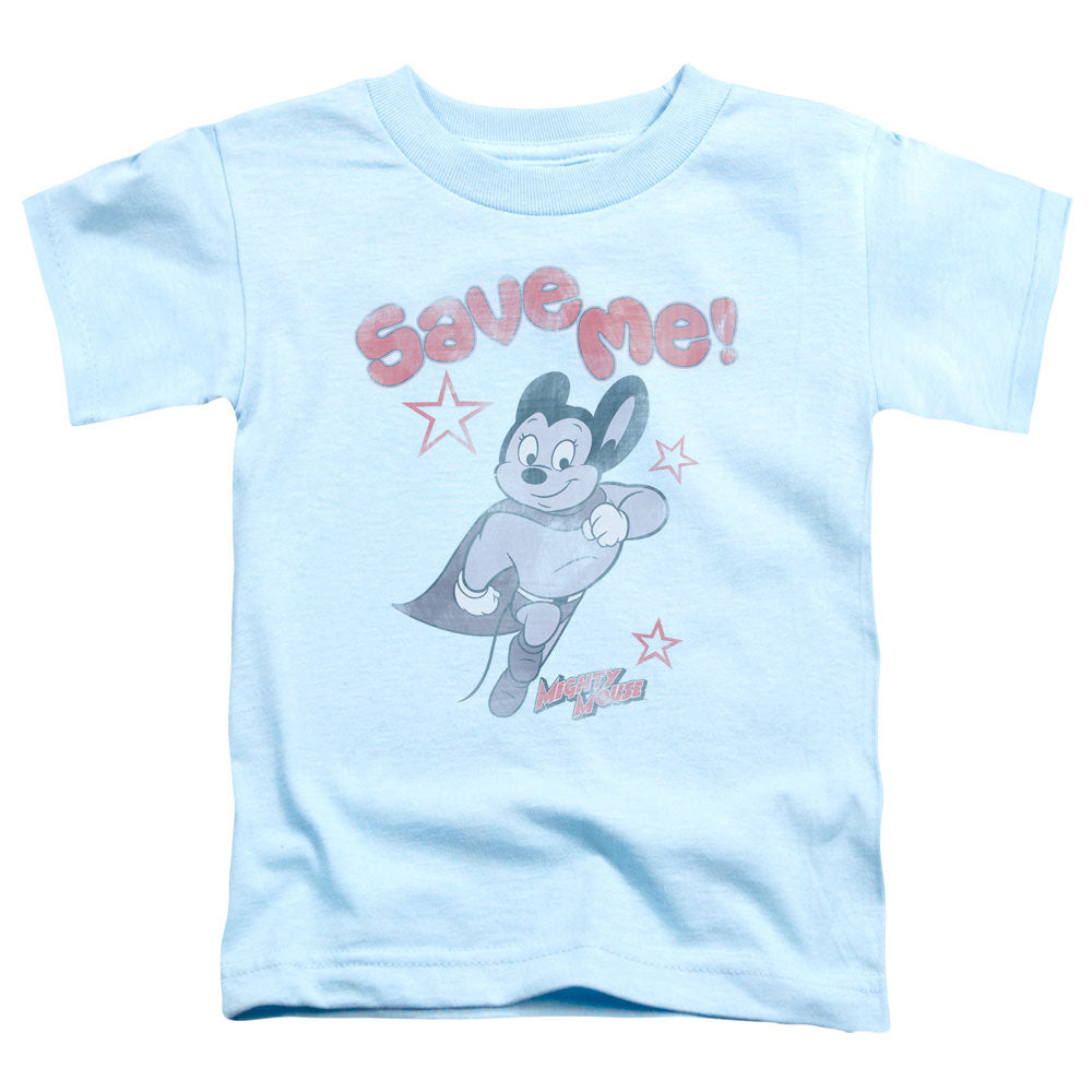 MIGHTY MOUSE : SAVE ME S\S TODDLER TEE Light Blue LG (4T)