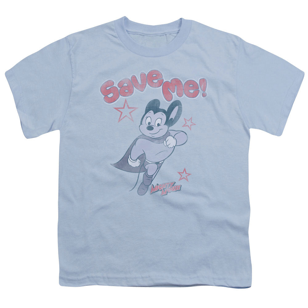 MIGHTY MOUSE : SAVE ME S\S YOUTH 18\1 LIGHT BLUE SM