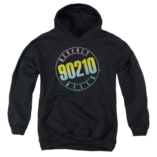 90210 : COLOR BLEND LOGO YOUTH PULL-OVER HOODIE Black LG