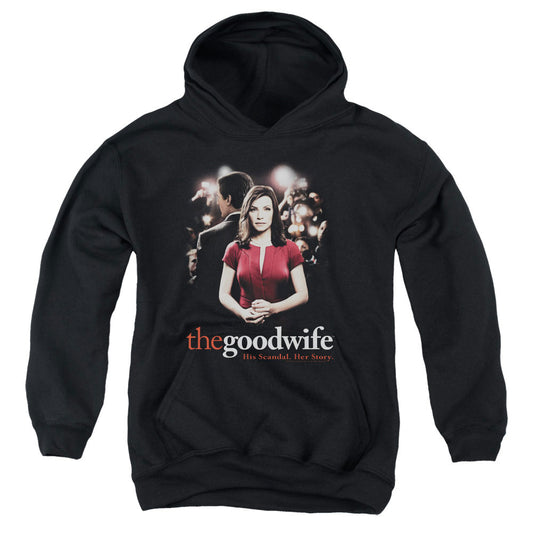 THE GOOD WIFE : BAD PRESS YOUTH PULL OVER HOODIE Black LG