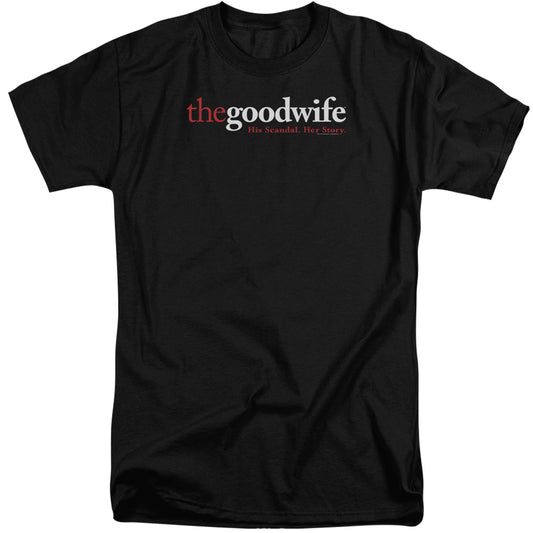 THE GOOD WIFE : LOGO S\S ADULT TALL BLACK 2X