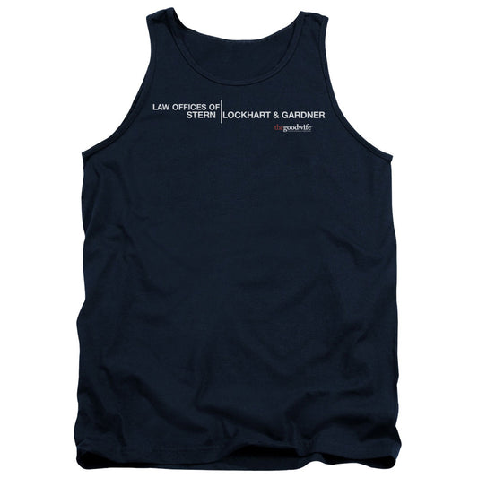 THE GOOD WIFE : LAW OFFICES ADULT TANK NAVY XL