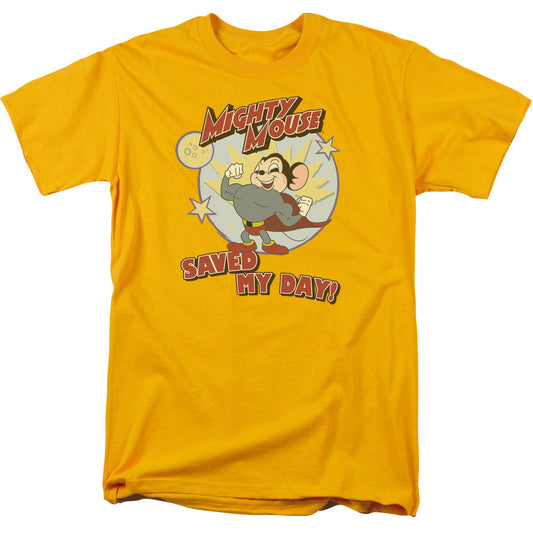 MIGHTY MOUSE : VINTAGE DAY S\S ADULT 18\1 GOLD LG