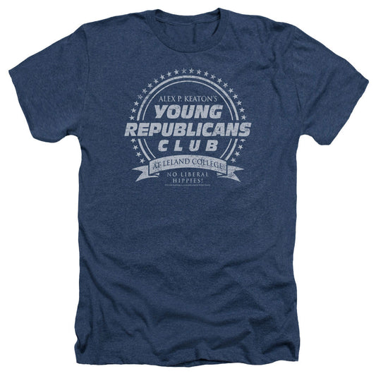 FAMILY TIES : YOUNG REPUBLICANS CLUB ADULT HEATHER Navy XL