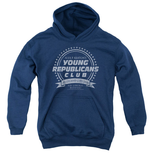 FAMILY TIES : YOUNG REPUBLICANS CLUB YOUTH PULL OVER HOODIE NAVY LG