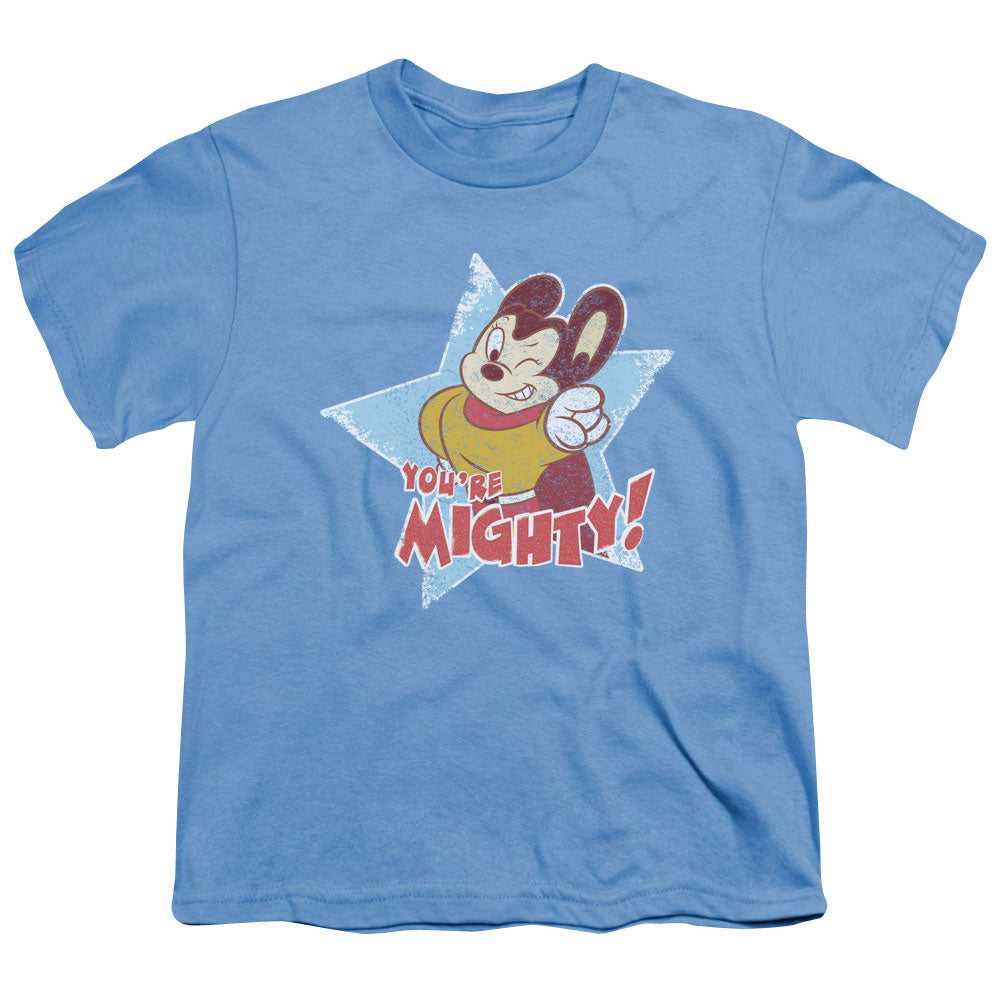 MIGHTY MOUSE : YOU'RE MIGHTY S\S YOUTH 18\1 CAROLINA BLUE LG