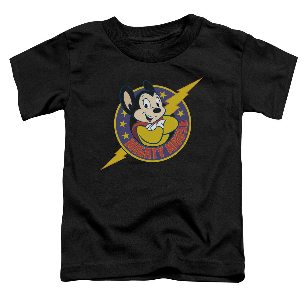 MIGHTY MOUSE : MIGHTY HERO S\S TODDLER TEE Black SM (2T)
