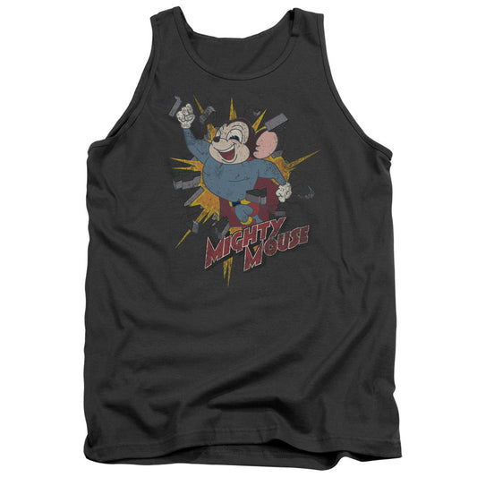 MIGHTY MOUSE : BREAK THROUGH ADULT TANK CHARCOAL 2X
