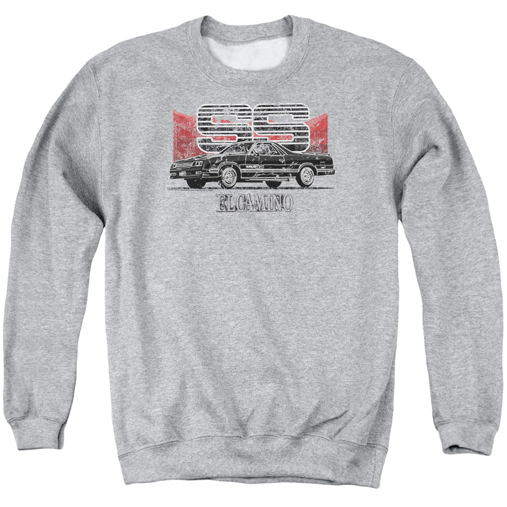 CHEVROLET : EL CAMINO SS MOUNTAINS ADULT CREW SWEAT Athletic Heather XL