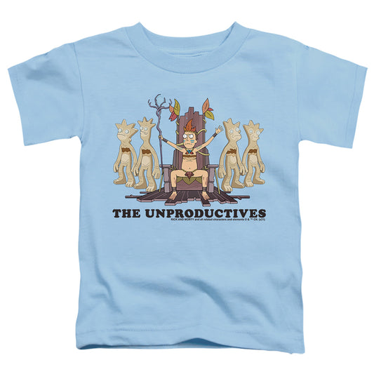 RICK AND MORTY : THE UNPRODUCTIVES S\S TODDLER TEE Light Blue LG (4T)