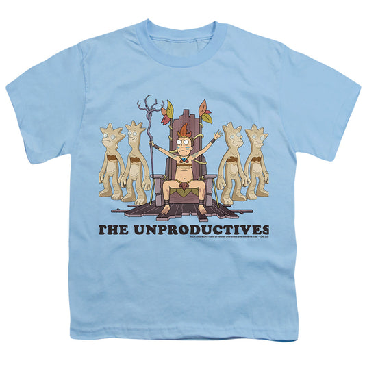 RICK AND MORTY : THE UNPRODUCTIVES S\S YOUTH 18\1 Light Blue LG