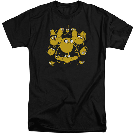 ADVENTURE TIME : JAKES ADULT TALL FIT SHORT SLEEVE Black 2X