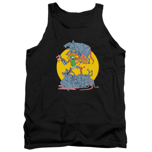RICK AND MORTY : THE ADVENTURES OF PICKLE RICK ADULT TANK Black 2X