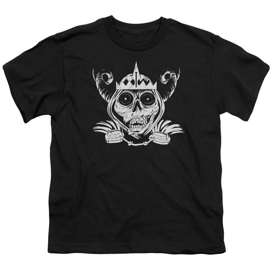 ADVENTURE TIME : SKULL FACE S\S YOUTH 18\1 Black LG