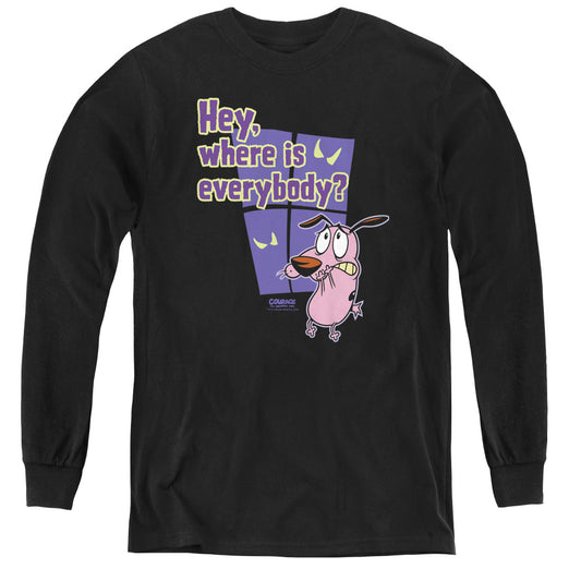 COURAGE THE COWARDLY DOG : WHERE IS EVERYBODY L\S YOUTH BLACK LG