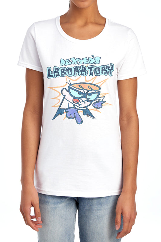 DEXTER'S LABORATORY : WHAT DO YOU WANT S\S WOMENS TEE LIGHT BLUE 2X