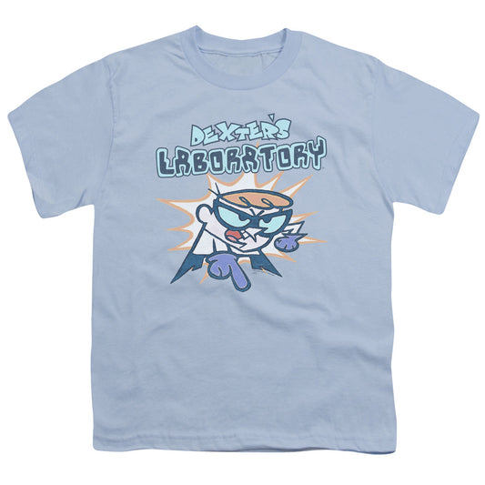 DEXTER'S LABORATORY : WHAT DO YOU WANT S\S YOUTH 18\1 LIGHT BLUE LG