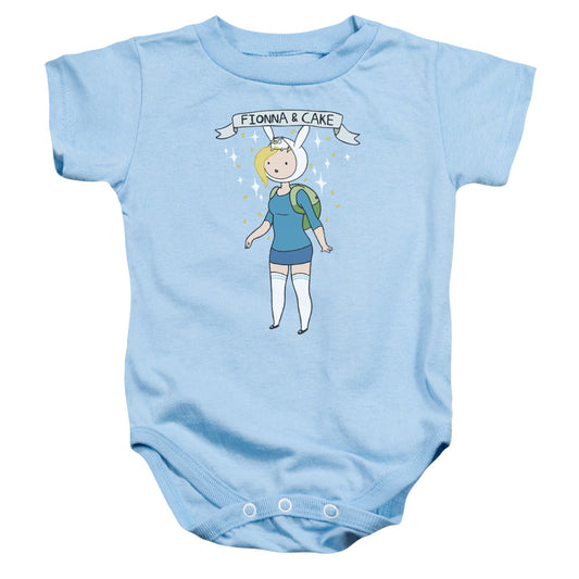 ADVENTURE TIME : FIONNA AND CAKE INFANT SNAPSUIT Light Blue LG (18 Mo)