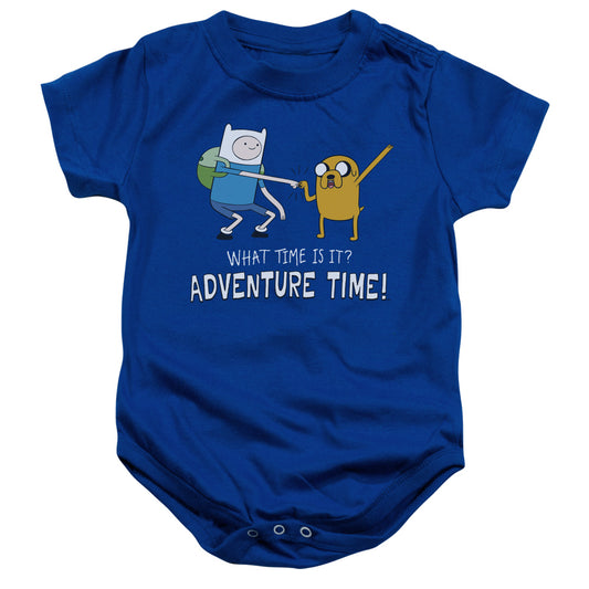 ADVENTURE TIME : FIST BUMP INFANT SNAPSUIT Royal Blue MD (12 Mo)