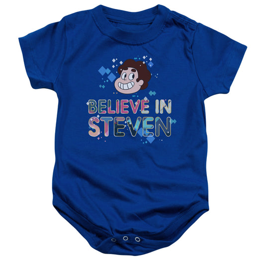 STEVEN UNIVERSE : BELIEVE INFANT SNAPSUIT Royal Blue SM (6 Mo)