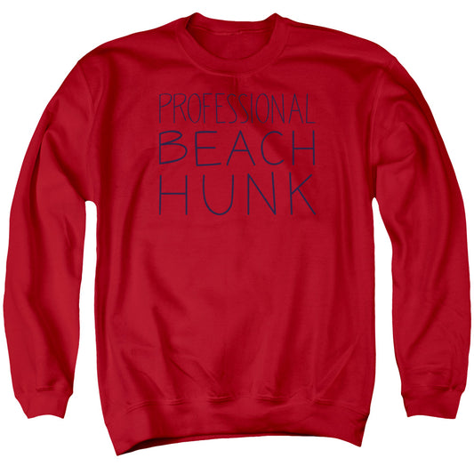 STEVEN UNIVERSE : BEACH HUNK ADULT CREW SWEAT Red XL