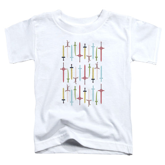 ADVENTURE TIME : SWORDS S\S TODDLER TEE White SM (2T)
