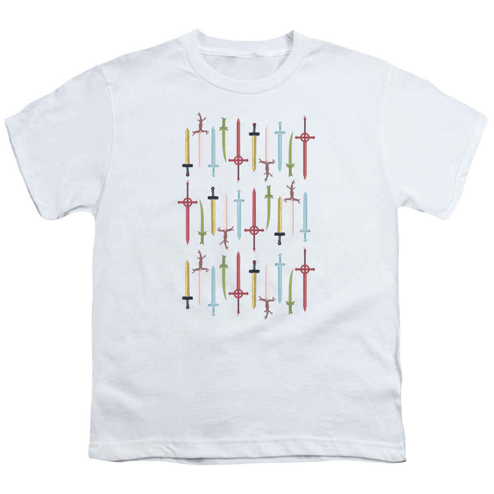 ADVENTURE TIME : SWORDS S\S YOUTH 18\1 White XL