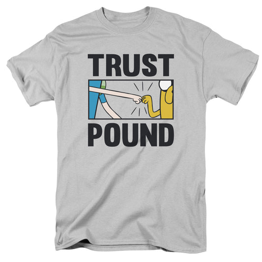 ADVENTURE TIME : TRUST POUND S\S ADULT 18\1 Silver LG