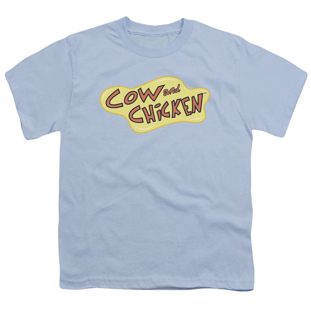 COW AND CHICKEN : COW CHICKEN LOGO S\S YOUTH 18\1 Light Blue LG