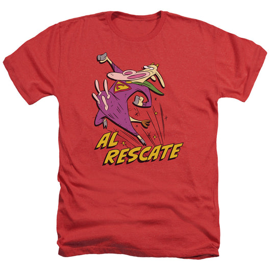 COW AND CHICKEN : AL RESCATE ADULT HEATHER Red 2X