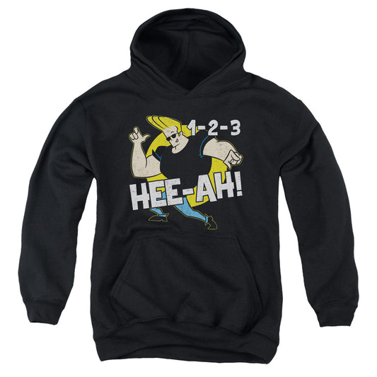 JOHNNY BRAVO : 123 YOUTH PULL OVER HOODIE Black XL