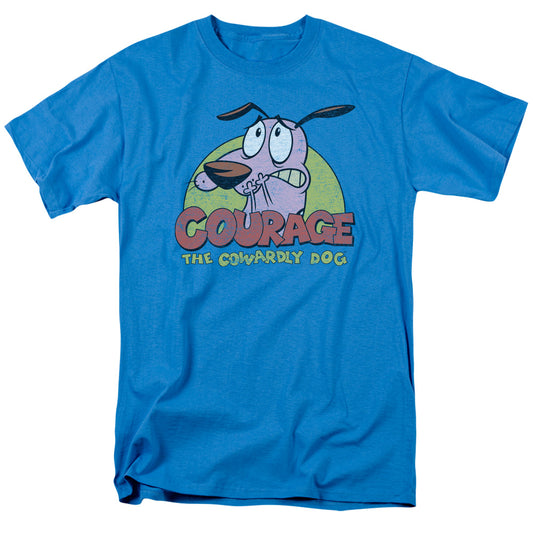 COURAGE THE COWARDLY DOG : COLORFUL COURAGE S\S ADULT 18\1 Turquoise 2X