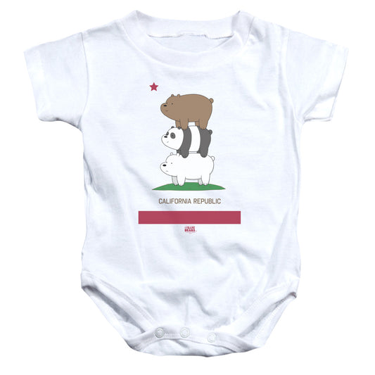 WE BARE BEARS : CALI STACK INFANT SNAPSUIT White MD (12 Mo)