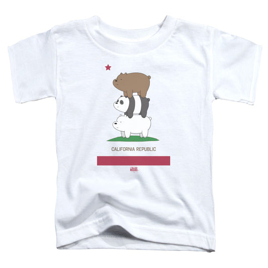 WE BARE BEARS : CALI STACK S\S TODDLER TEE White MD (3T)