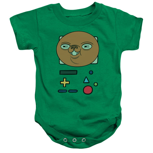 ADVENTURE TIME : BMO MASK INFANT SNAPSUIT Kelly Green LG (18 Mo)