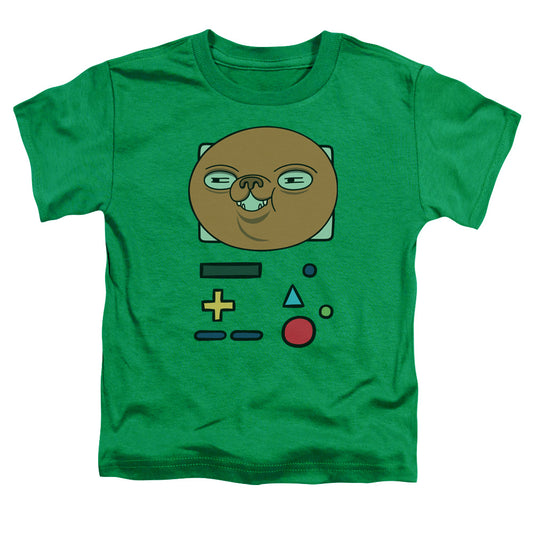 ADVENTURE TIME : BMO MASK S\S TODDLER TEE Kelly Green MD (3T)