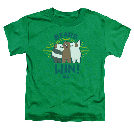 WE BARE BEARS : BEARS WIN S\S TODDLER TEE Kelly Green SM (2T)
