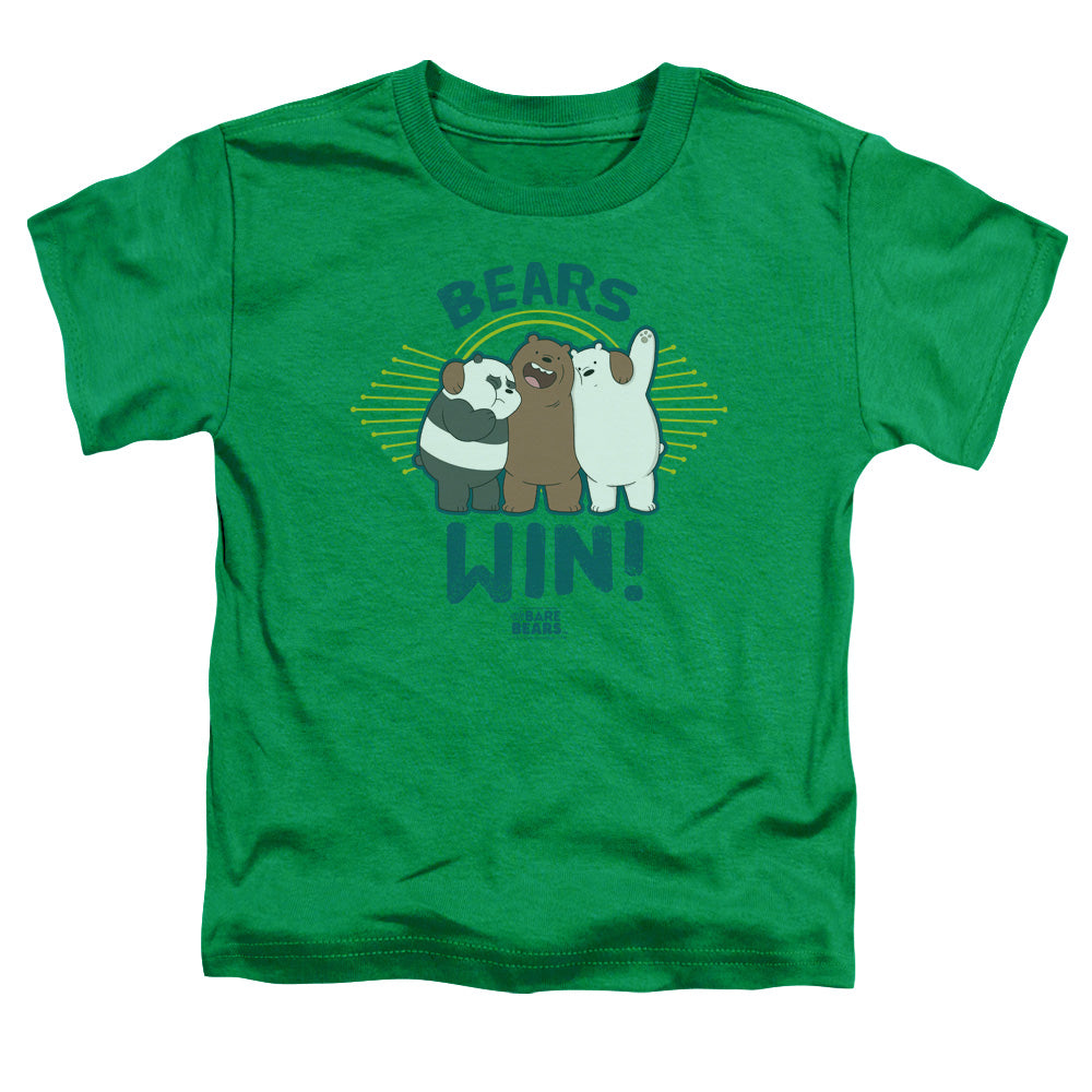 WE BARE BEARS : BEARS WIN S\S TODDLER TEE Kelly Green MD (3T)