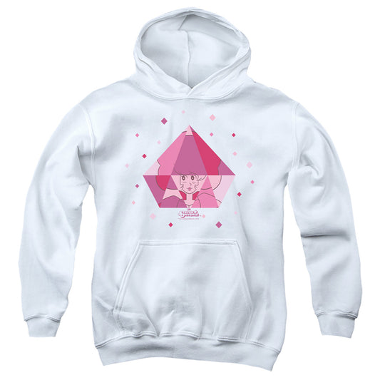 STEVEN UNIVERSE : PINK IN DIAMOND YOUTH PULL OVER HOODIE White XL