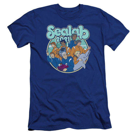 SEALAB 2021 : GANG'S ALL HERE PREMIUM CANVAS ADULT SLIM FIT 30\1 Royal Blue 2X
