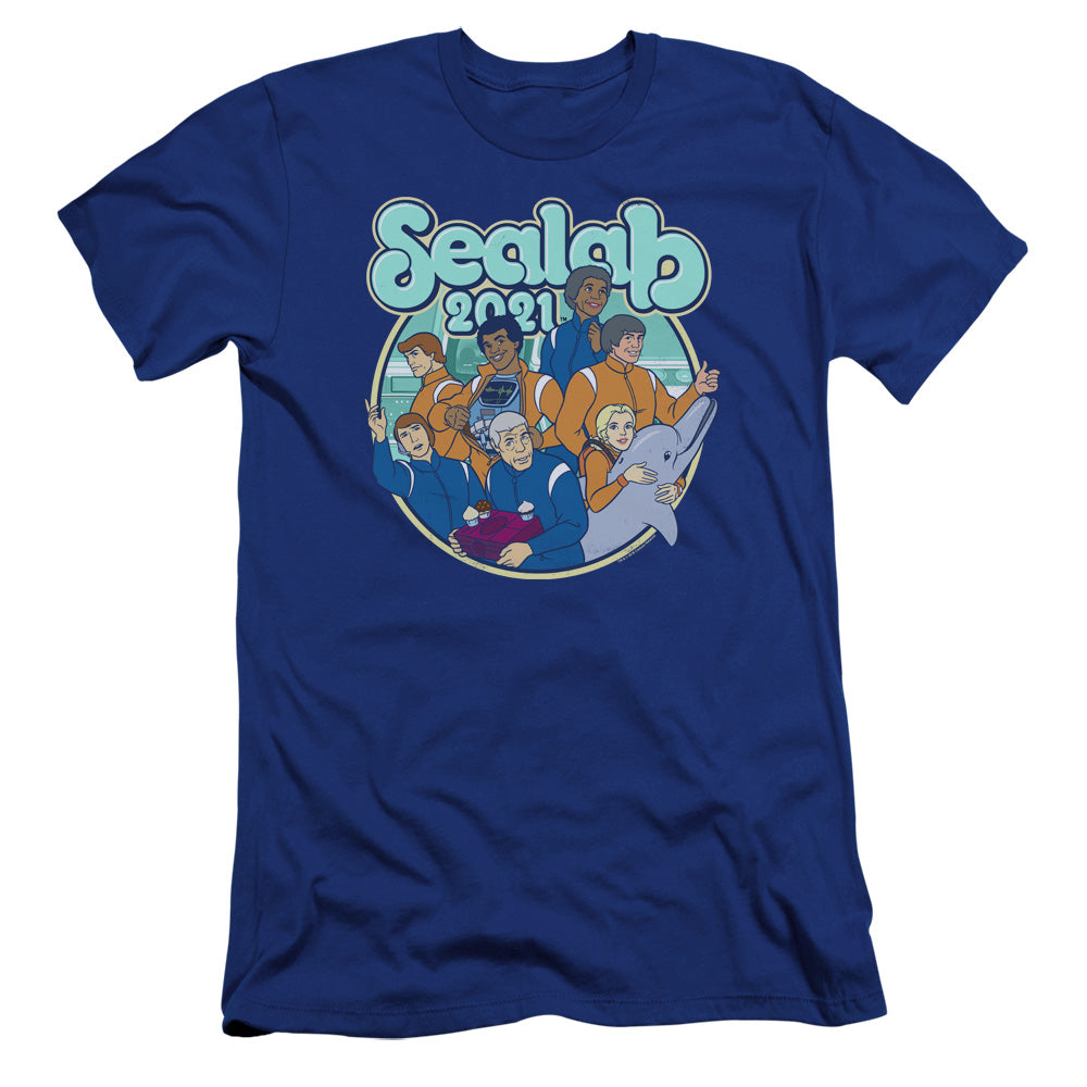 SEALAB 2021 : GANG'S ALL HERE PREMIUM CANVAS ADULT SLIM FIT 30\1 Royal Blue XL