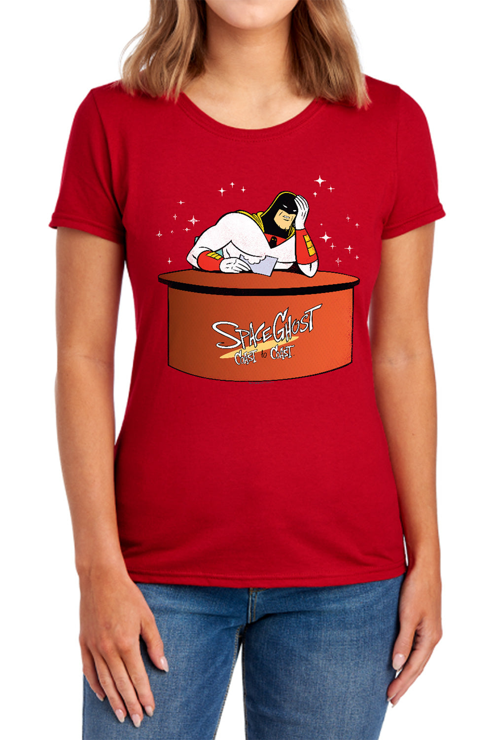 SPACE GHOST : GREAT GALAXIES WOMENS SHORT SLEEVE Navy SM