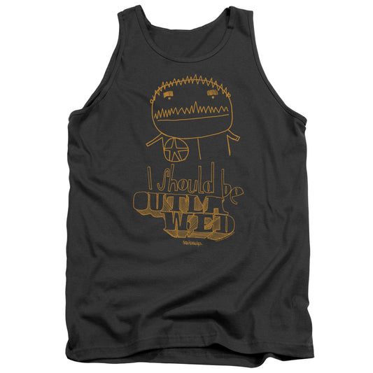 SQUIDBILLIES : OUTLAWED ADULT TANK Charcoal 2X