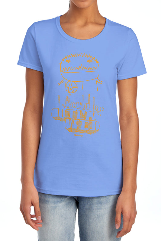 SQUIDBILLIES : OUTLAWED WOMENS SHORT SLEEVE Charcoal MD