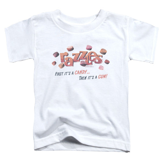DUBBLE BUBBLE : A GUM AND A CANDY S\S TODDLER TEE WHITE SM (2T)