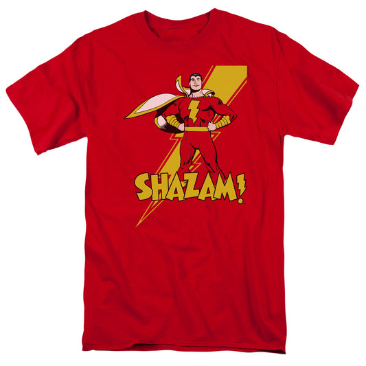 DC SHAZAM : SHAZAM S\S ADULT 18\1 Red XL