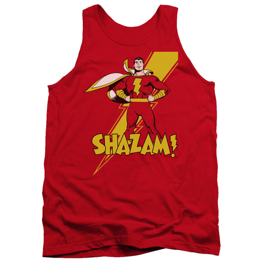 DC SHAZAM : SHAZAM ADULT TANK Red XL