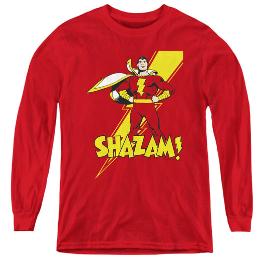 DC SHAZAM : SHAZAM L\S YOUTH Red MD