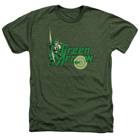 DC GREEN ARROW : GREEN ARROW ADULT HEATHER Military Green XL