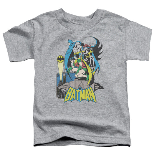 DC BATMAN : HEROIC TRIO S\S TODDLER TEE Athletic Heather MD (3T)